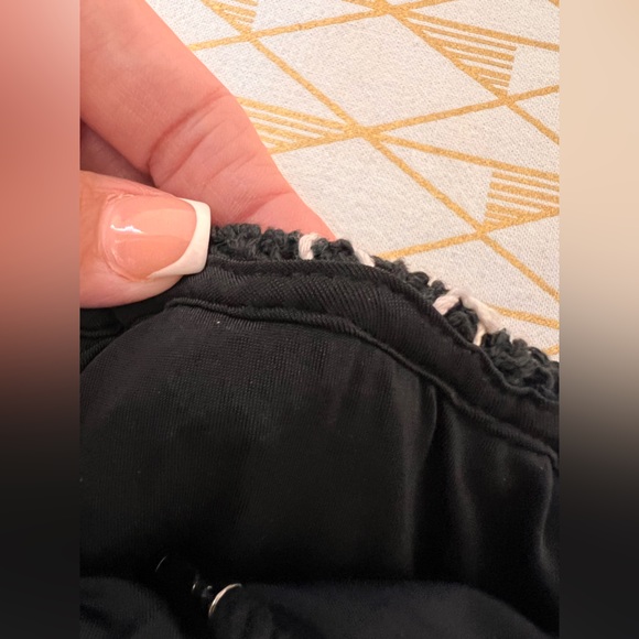 Ramy Brook Irina Floral Crochet Halter Black & White Mini Dress Size S/P - Picture 8 of 14